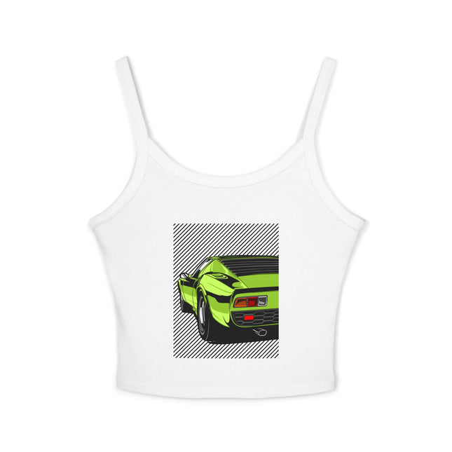 Auto-Enthusiasten Themen Damen Spaghetti Strap Tank Top 