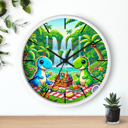 Cute 2 Dino design themed Wall Clock