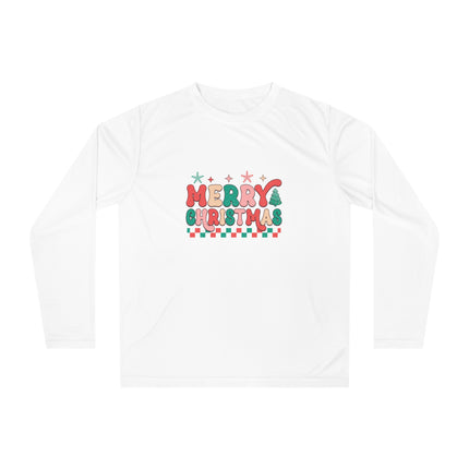 Christmas themed Unisex Performance Long Sleeve Shirt