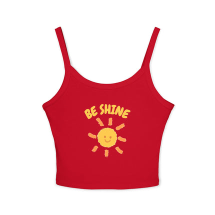 Be Shine Graphic designed Women's Spaghetti Strap Tank Top
