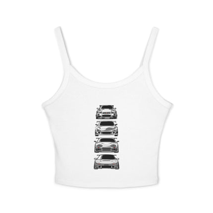 Auto-Enthusiasten Themen Damen Spaghetti Strap Tank Top 