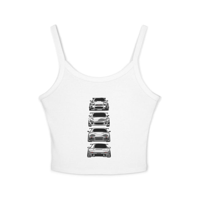 Auto-Enthusiasten Themen Damen Spaghetti Strap Tank Top 