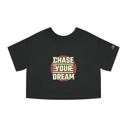 Typography themed Champion Women's Heritage Cropper T-Shirt