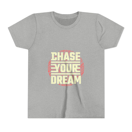Kurzärmeliges Jugend-T-Shirt mit Typografie-Motiv
