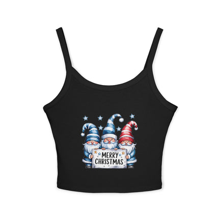 Weihnachtsmotiv Damen Spaghettiträger Tank Top 