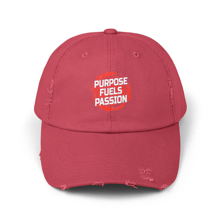 Unisex Distressed Cap mit Typografie-Motiven 