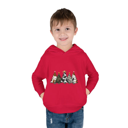Christmas themed Toddler Pullover Fleece Hoodie