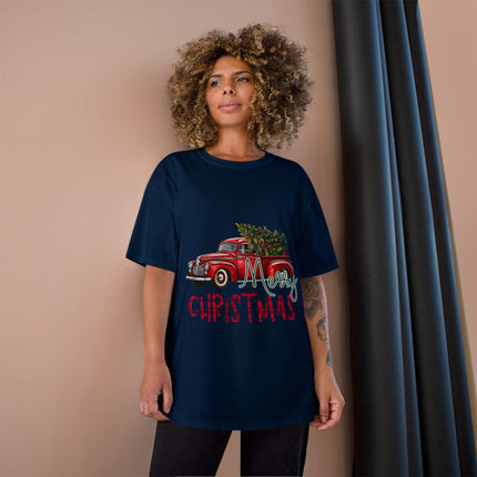 Champion-T-Shirt mit Weihnachtsmotiv
