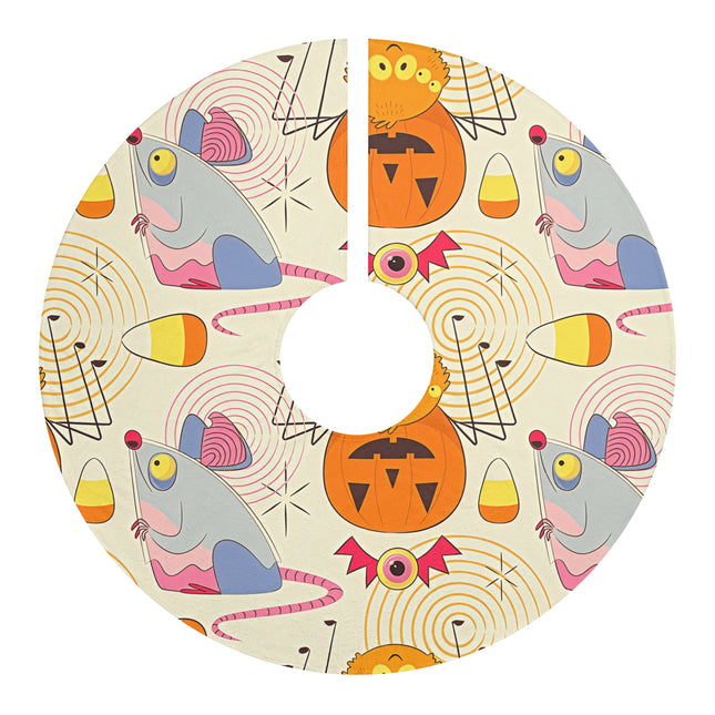 Halloween Pattern design themed Christmas Tree Skirts