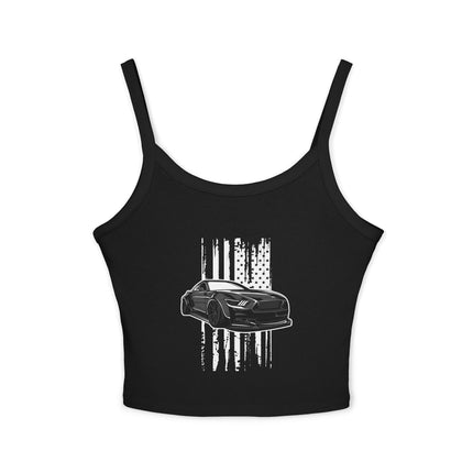 Auto-Enthusiasten Themen Damen Spaghetti Strap Tank Top 