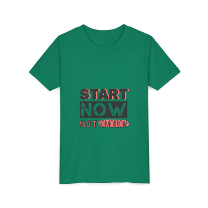 Typography themed Youth Short Sleeve Tee
