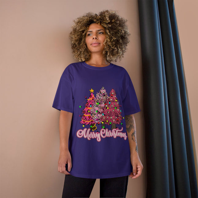 Champion-T-Shirt mit Weihnachtsmotiv