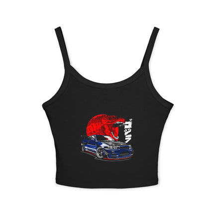 Auto-Enthusiasten Themen Damen Spaghetti Strap Tank Top 