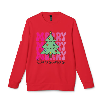 Christmas themed Adidas Unisex Fleece Crewneck Sweatshirt