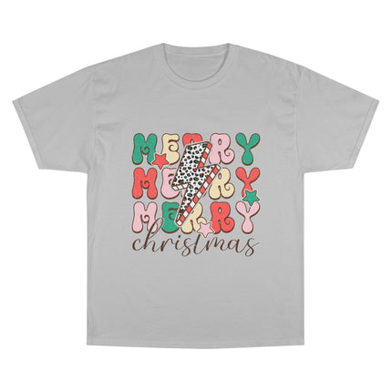 Champion-T-Shirt mit Weihnachtsmotiv