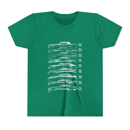 Car Enthusiast themed Youth Short Sleeve Tee