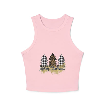 Weihnachtliches Damen Micro Rib Racer Tank Top