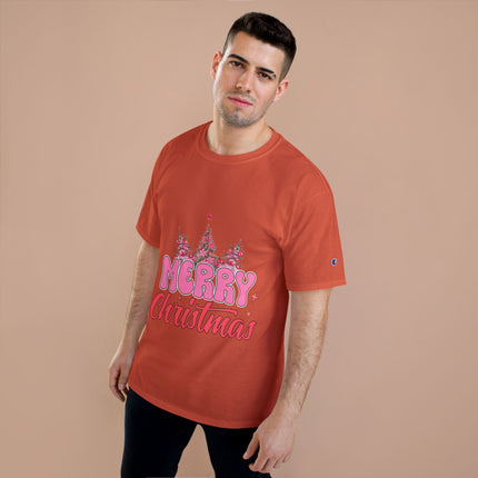 Champion-T-Shirt mit Weihnachtsmotiv