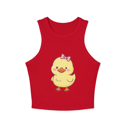 Cute Duckling Graphic designed Women's Micro Rib Racer Tank Top