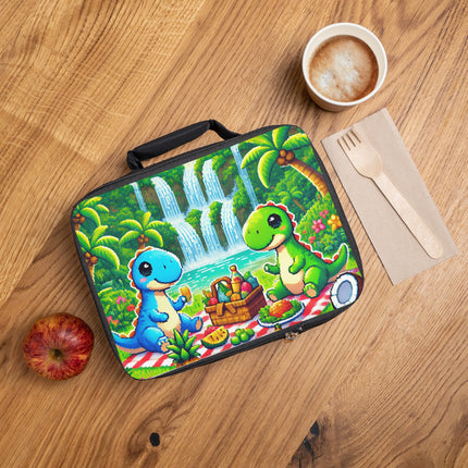 Süße Lunchtasche mit 2 Dino-Motiven 