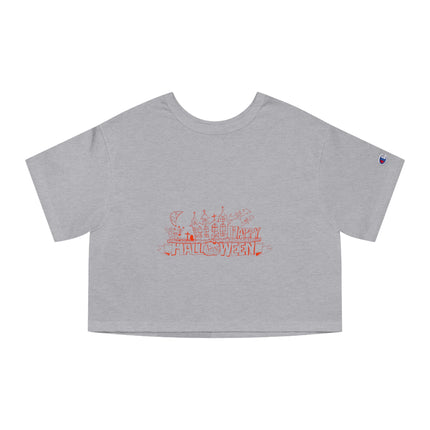 Champion Damen Heritage Cropper T-Shirt mit Halloween-Motiv