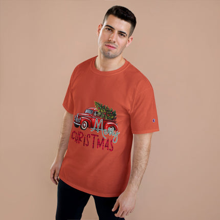 Champion-T-Shirt mit Weihnachtsmotiv