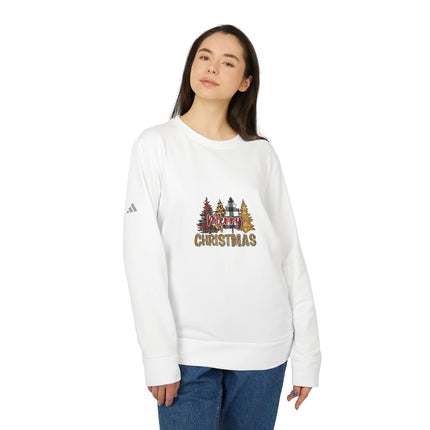 Christmas themed Adidas Unisex Fleece Crewneck Sweatshirt