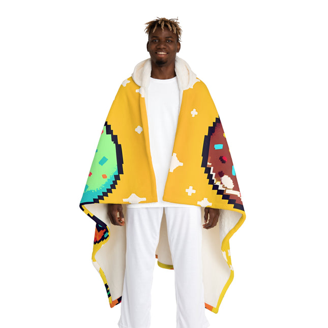 Entzückende Kegel Eis Design Themen Kapuze Sherpa Fleece Decke 