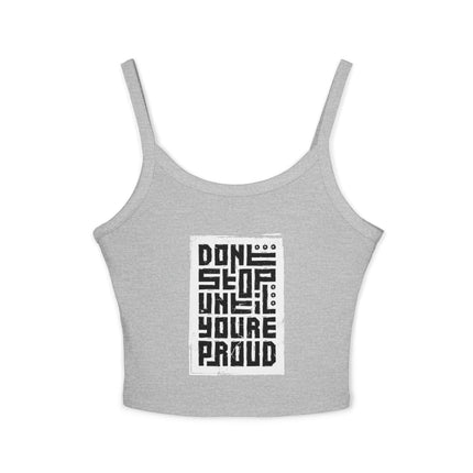 Typografie Themen Damen Spaghetti Strap Tank Top 