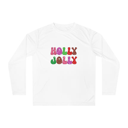 Christmas themed Unisex Performance Long Sleeve Shirt