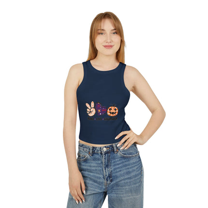 Halloween-Themen Damen Micro Rib Racer Tank Top