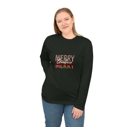 Christmas themed Unisex Performance Long Sleeve Shirt