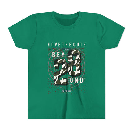 Typography themed Youth Short Sleeve Tee