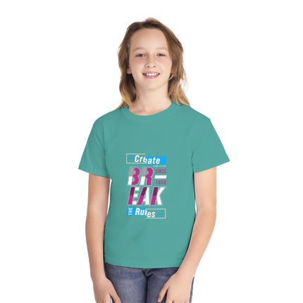 Typography themed Youth Midweight Tee
