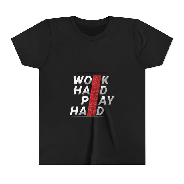 Kurzärmeliges Jugend-T-Shirt mit Typografie-Motiv