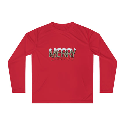 Christmas themed Unisex Performance Long Sleeve Shirt