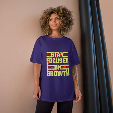 Champion-T-Shirt mit Typografie-Motiv
