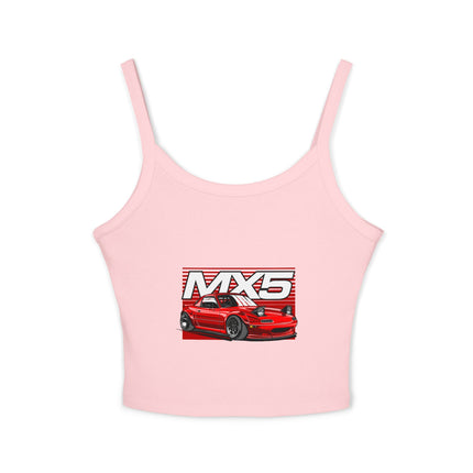 Auto-Enthusiasten Themen Damen Spaghetti Strap Tank Top 