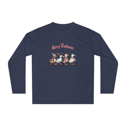 Christmas themed Unisex Performance Long Sleeve Shirt