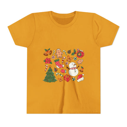 Christmas themed Youth Short Sleeve Tee