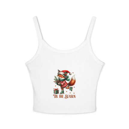 Weihnachtsmotiv Damen Spaghettiträger Tank Top 