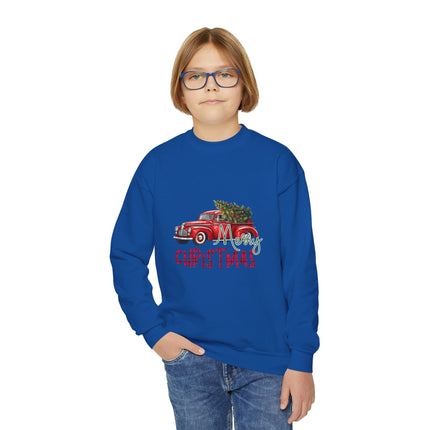 Christmas themed Youth Crewneck Sweatshirt