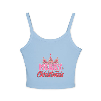 Weihnachtsmotiv Damen Spaghettiträger Tank Top 