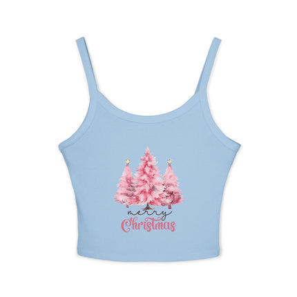Weihnachtsmotiv Damen Spaghettiträger Tank Top 