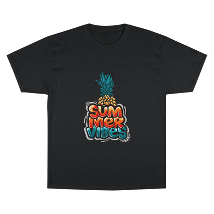 Champion-T-Shirt mit Typografie-Motiv