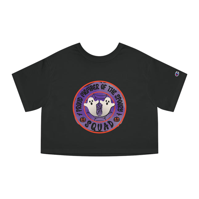 Champion Damen Heritage Cropper T-Shirt mit Halloween-Motiv