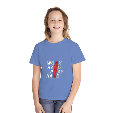 Typography themed Youth Midweight Tee