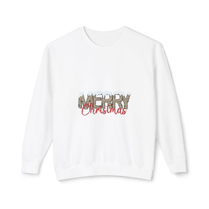 Christmas themed Unisex Lightweight Crewneck Sweatshirt