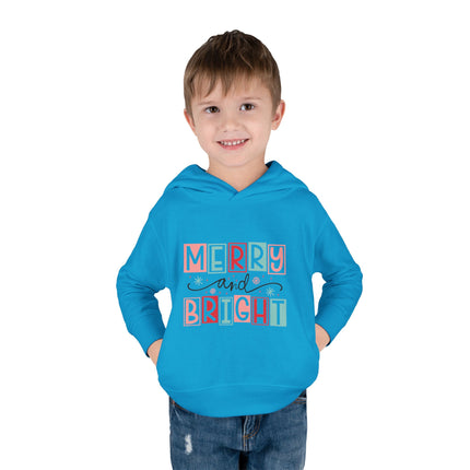 Christmas themed Toddler Pullover Fleece Hoodie
