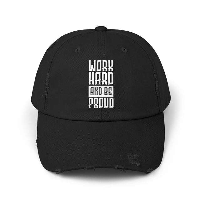 Unisex Distressed Cap mit Typografie-Motiven 